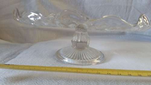 Vintage Cut Glass Cake Stand